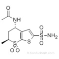 (4S) -4-acétamide-5,6-dihydro-6-méthyl-2-sulfonamide-thio [2,3-B] thiopyranne7,7Dioxyde CAS 147200-03-1